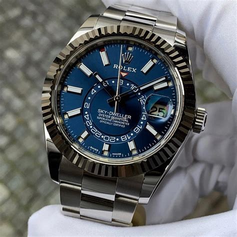 rolex sky dweller time set|rolex sky dweller blue 2022.